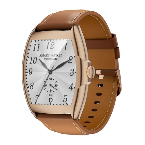 AW73 1.77 Inch Multi-Sport Modes Business Smart Watch Health Monitoring Bluetooth-compatible Calling Wristwatch - Gold - 1
