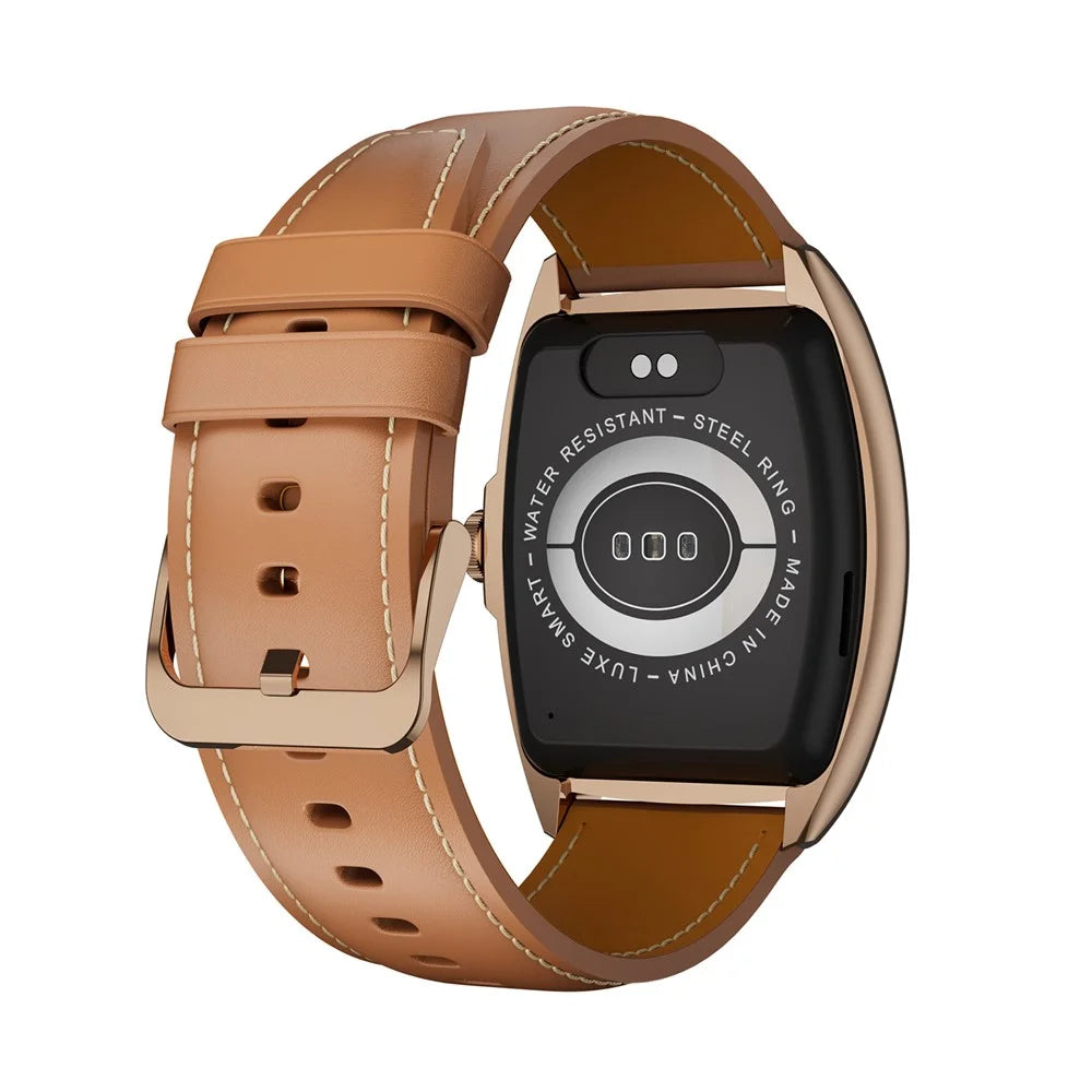 AW73 1.77 Inch Multi-Sport Modes Business Smart Watch Health Monitoring Bluetooth-compatible Calling Wristwatch - Gold - 2
