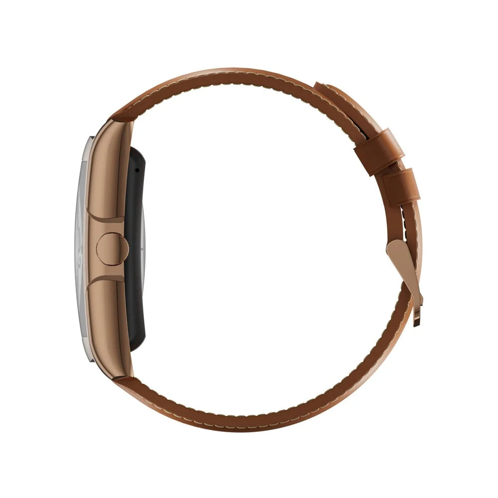 AW73 1.77 Inch Multi-Sport Modes Business Smart Watch Health Monitoring Bluetooth-compatible Calling Wristwatch - Gold - 4