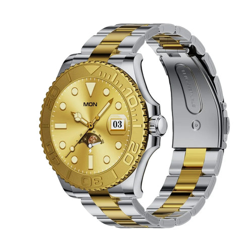 AW46 1.32 Inch AMOLED HD Screen Smart Watch Bluetooth-compatible Call Health Monitoring Fitness Tracker - Gold - 1