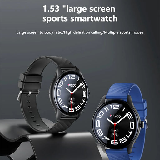 YESIDO IO43 Smart Watch 1.53 Inch HD Display Health Tracker with Heart Rate Monitor  /  Call Function  /  Music Control - 2
