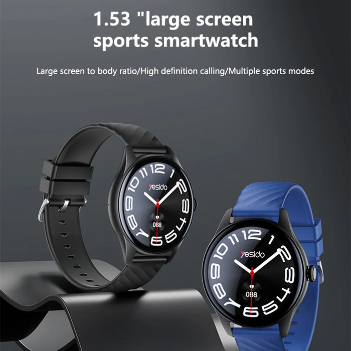 YESIDO IO43 Smart Watch 1.53 Inch HD Display Health Tracker with Heart Rate Monitor  /  Call Function  /  Music Control - 2