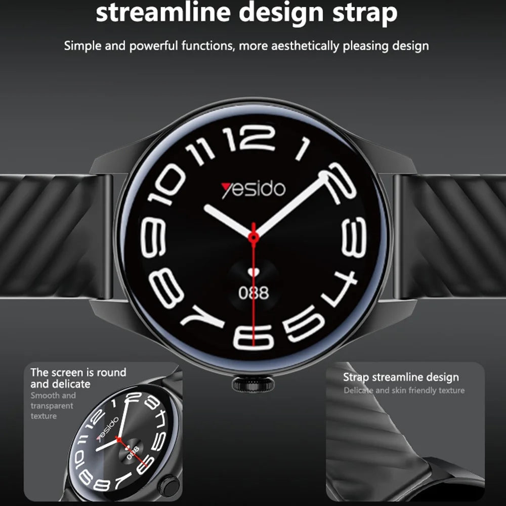 YESIDO IO43 Smart Watch 1.53 Inch HD Display Health Tracker with Heart Rate Monitor  /  Call Function  /  Music Control - 6