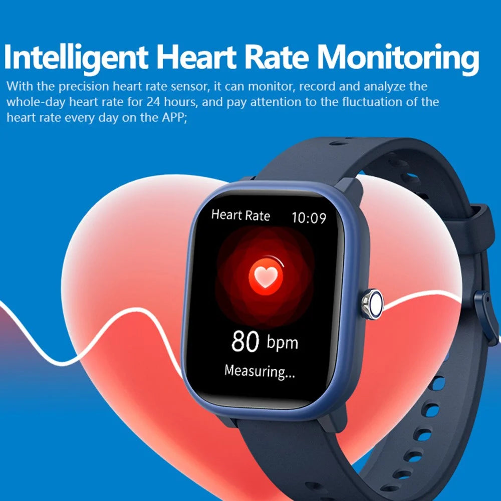 W96 For Kids Smart Watch 1.83 Inch Large HD Screen 100+ Sports Modes Heart Rate Sleep Monitor - Black - 7