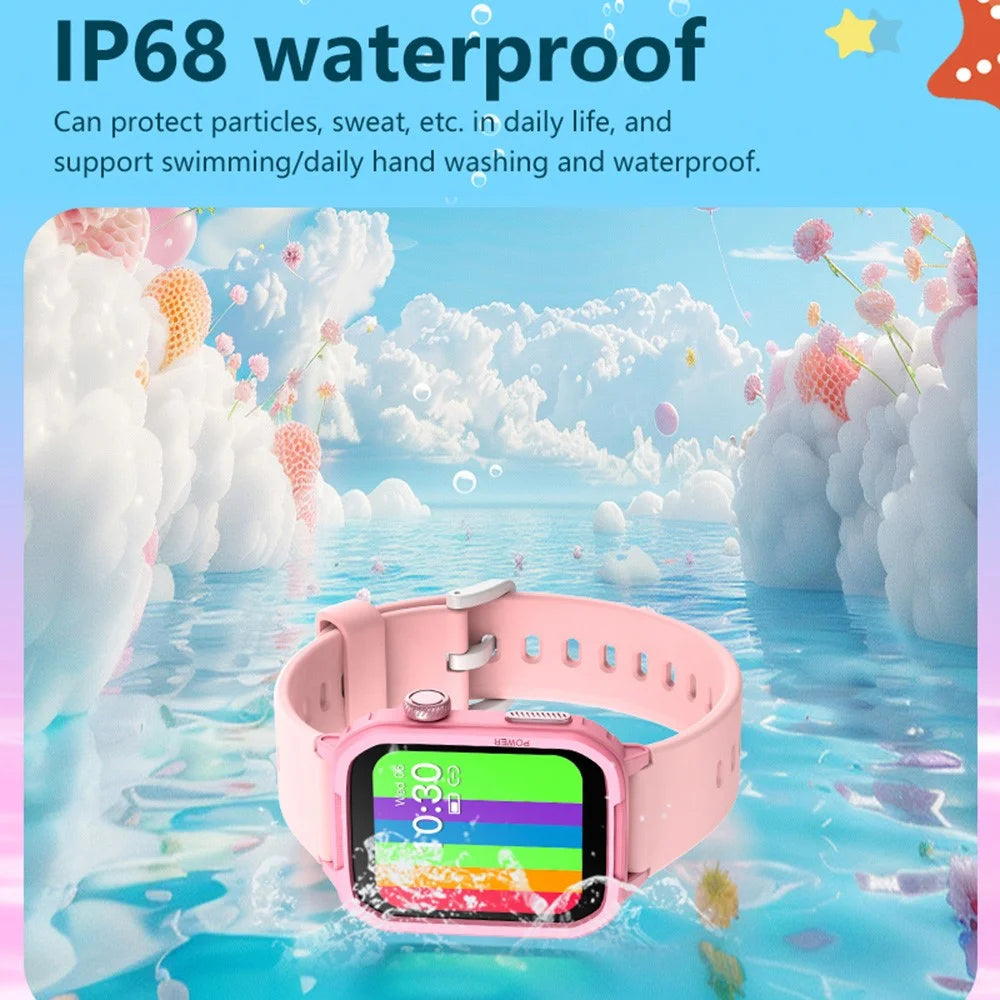 H96 For Kids Smart Watch Waterproof 1.5 Inch Large Screen Heart Rate Sleep Monitoring Wristwatch - Black - 7