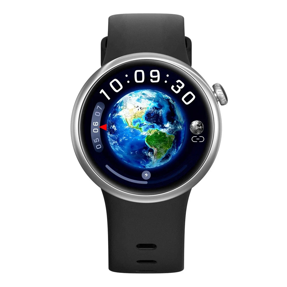 H39L For Kids Smart Watch 1.09 Inch Round AMOLED Screen Customizable UI Heart Rate Sleep Health Monitor - Black - 2