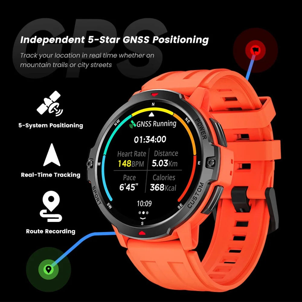 C31 1.46 inch Outdoor Sports Smart Watch Health Monitoring Watch Bluetooth-Compatible Calling - Black - 7