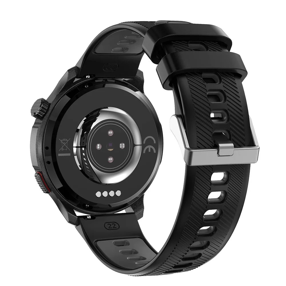 DTG6 1.43 Inch AMOLED HD Screen Smartwatch Bluetooth-compatible Call Health Monitor Wristwatch for Android  /  iOS, 4GB Memory - Black - 3