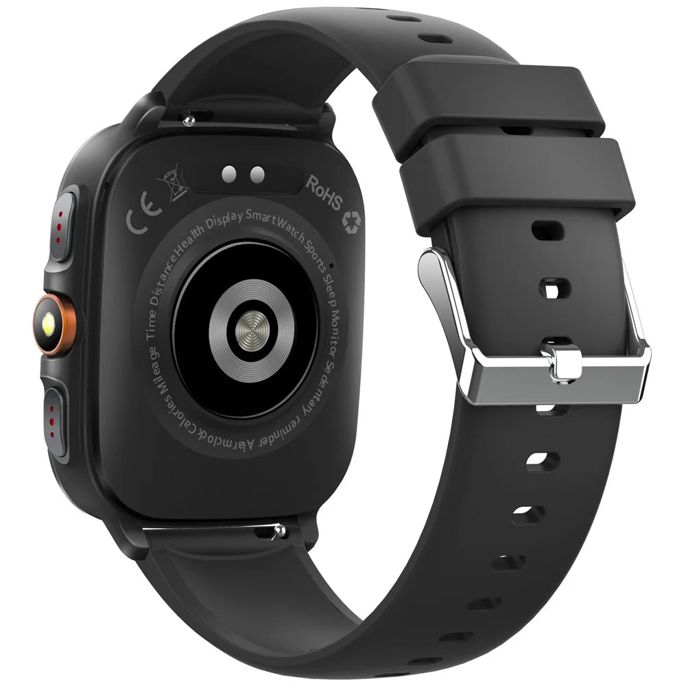 TS500 2.01 Inch IPS Screen Sports  Smartwatch Health Monitor Bluetooth-compatible Calling Wristwatch with Compass Altimeter Barometer - Black - 3