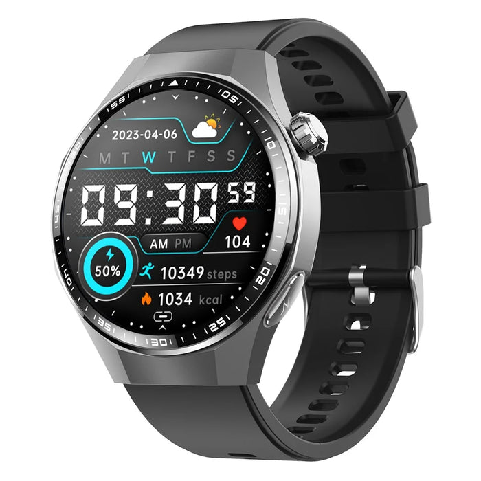 F230 Smart Watch BT Calling ECG Heart Rate Blood Oxygen Blood Pressure Scientific Sleep SOS Alarm - Black Silicone Strap - 1