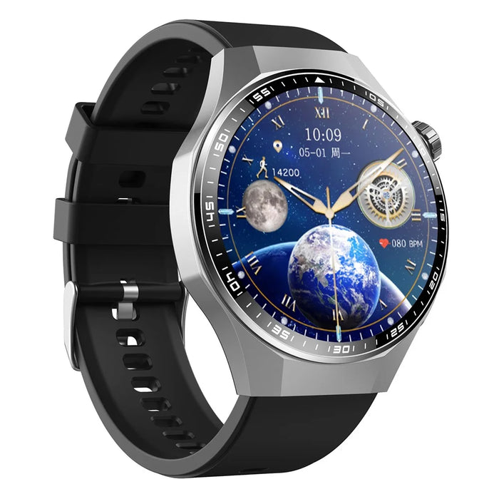 F230 Smart Watch BT Calling ECG Heart Rate Blood Oxygen Blood Pressure Scientific Sleep SOS Alarm - Black Silicone Strap - 2