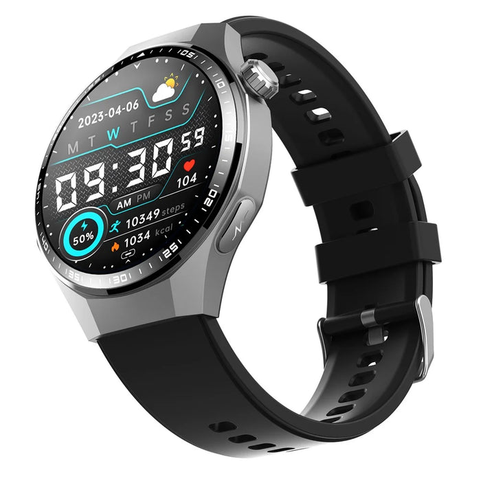 F230 Smart Watch BT Calling ECG Heart Rate Blood Oxygen Blood Pressure Scientific Sleep SOS Alarm - Black Silicone Strap - 3