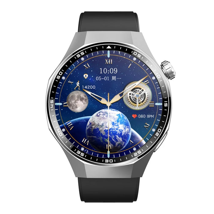 F230 Smart Watch BT Calling ECG Heart Rate Blood Oxygen Blood Pressure Scientific Sleep SOS Alarm - Black Silicone Strap - 4