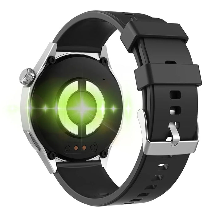 F230 Smart Watch BT Calling ECG Heart Rate Blood Oxygen Blood Pressure Scientific Sleep SOS Alarm - Black Silicone Strap - 5