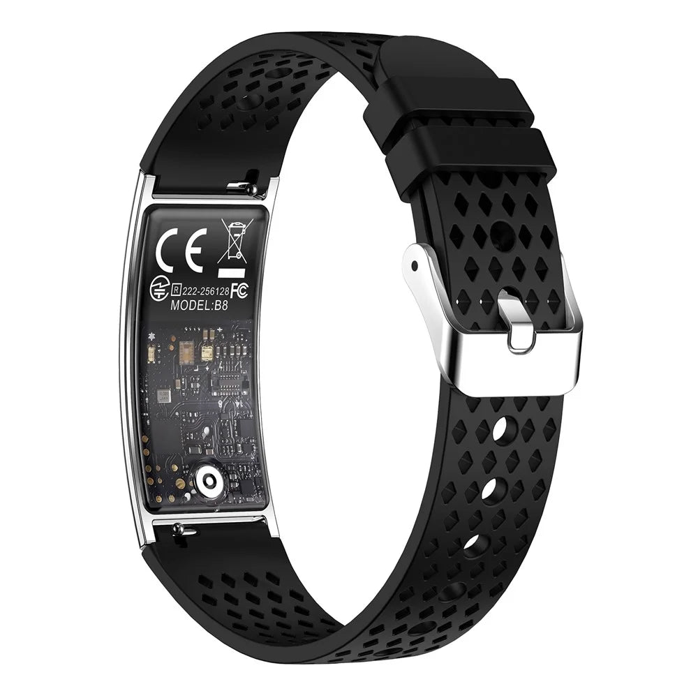 B8 2.8mm Ultra-Thin Smart Watch Bluetooth-Compatible IPX8 Waterproof Health Monitoring Sport Watch - Silver - 4