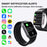 F520 Air Pump Blood Pressure Smart Watch Heart Rate Sleep Monitor Watch with SOS Fall Alarm Voice Broadcast - Black - 3
