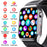 F520 Air Pump Blood Pressure Smart Watch Heart Rate Sleep Monitor Watch with SOS Fall Alarm Voice Broadcast - Black - 4