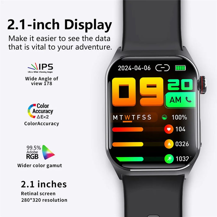 F520 Air Pump Blood Pressure Smart Watch Heart Rate Sleep Monitor Watch with SOS Fall Alarm Voice Broadcast - Black - 5