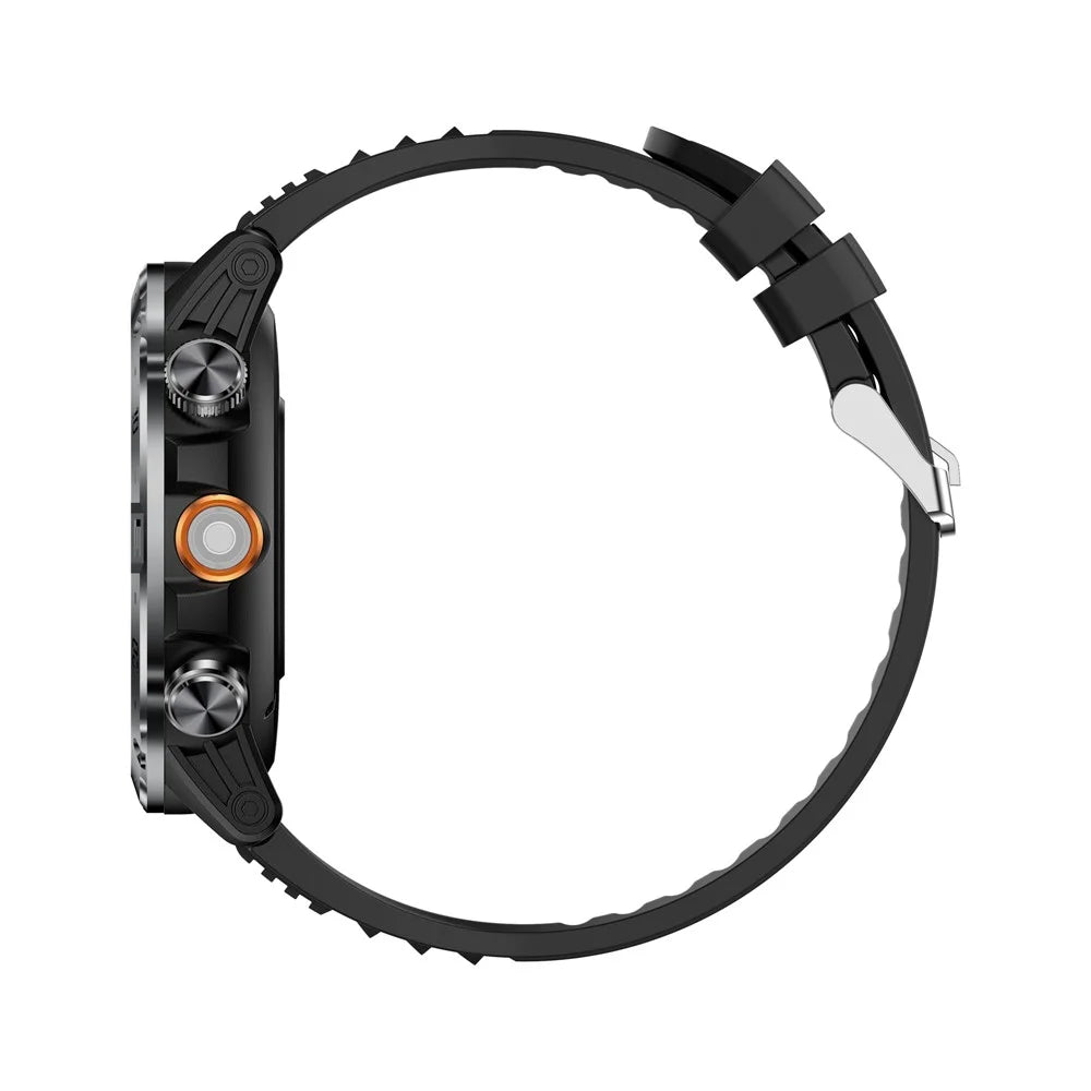 AK91 1.7 Inch HD Screen Smart Watch Bluetooth-compatible Calling Outdoor Sports Watch with Pedometer Flashlight - Black - 4