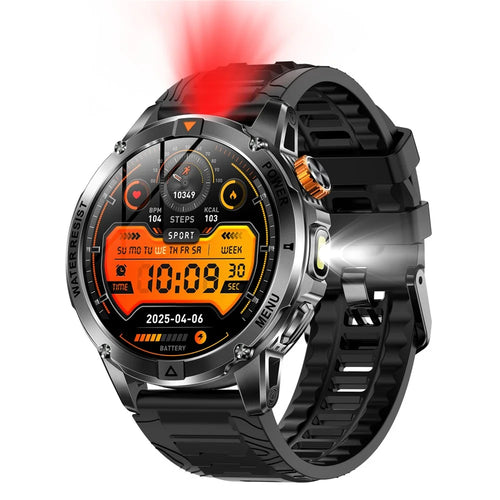 AK93 IP68 Waterproof Smart Watch with Heart Rate  /  Sleep Monitor Bluetooth-Compatible Sports Watch - Black + Silicone Strap - 1