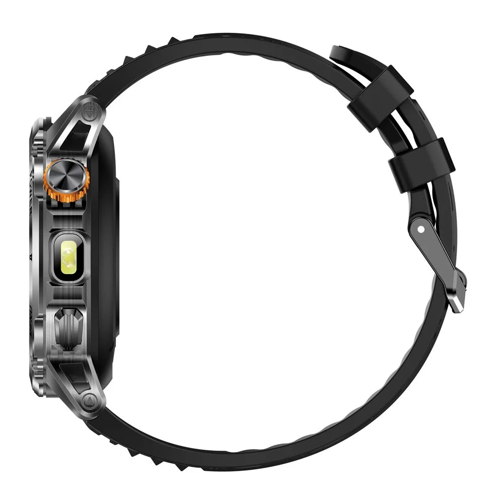 AK93 IP68 Waterproof Smart Watch with Heart Rate  /  Sleep Monitor Bluetooth-Compatible Sports Watch - Black + Silicone Strap - 4