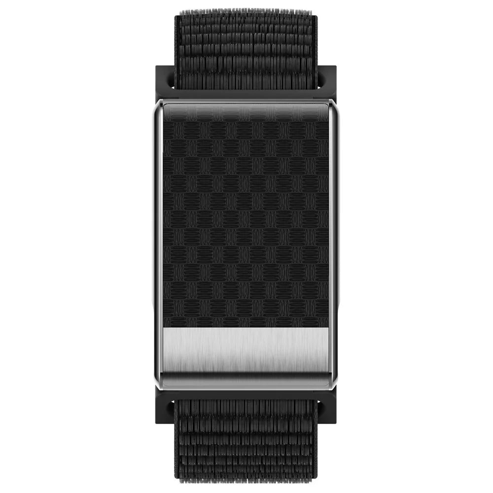 E900 Screenless Fitness Smart Watch ECG Heart Rate Monitor Blood Oxygen Tracker Sports Bracelet - Woven Strap / Black - 3