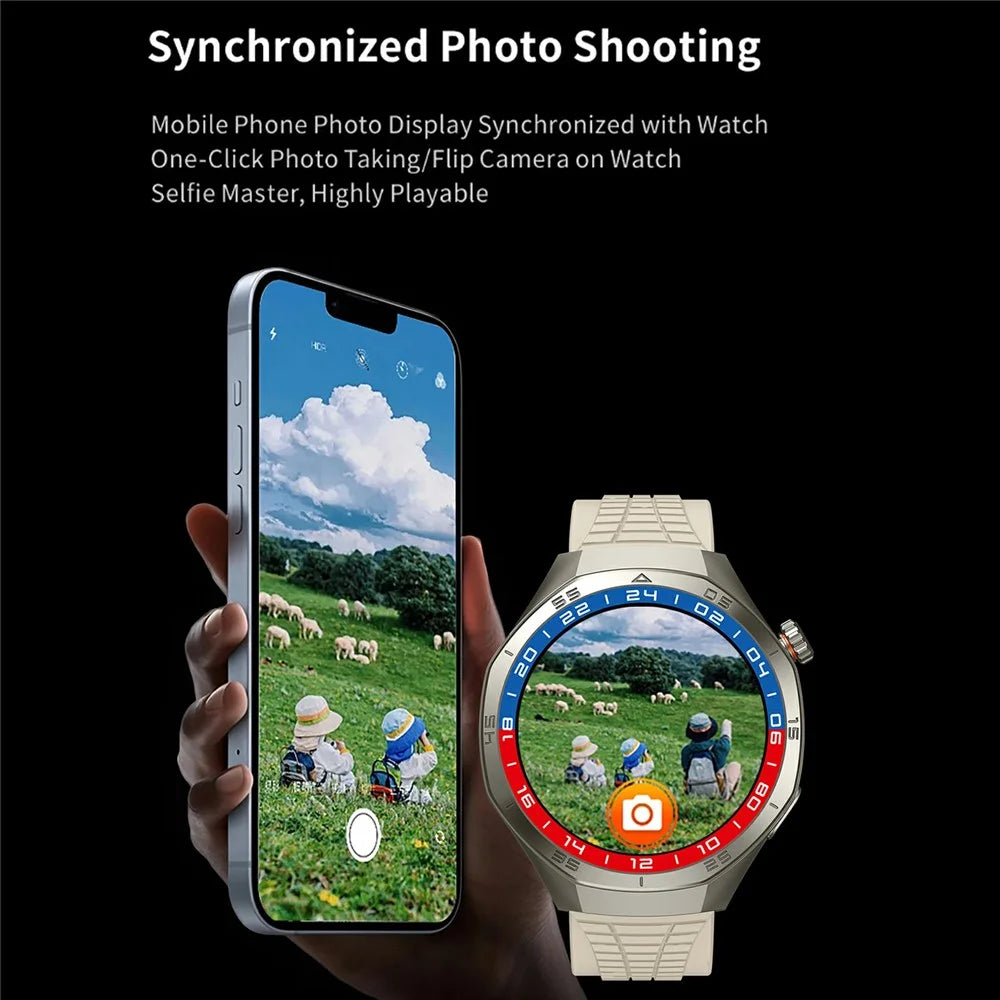 HK06 HERO 1.43 AMOLED Display Smart Watch Bluetooth-Compatible Health Watch with Heart Rate / Sleep Monitoring - Silver - 3
