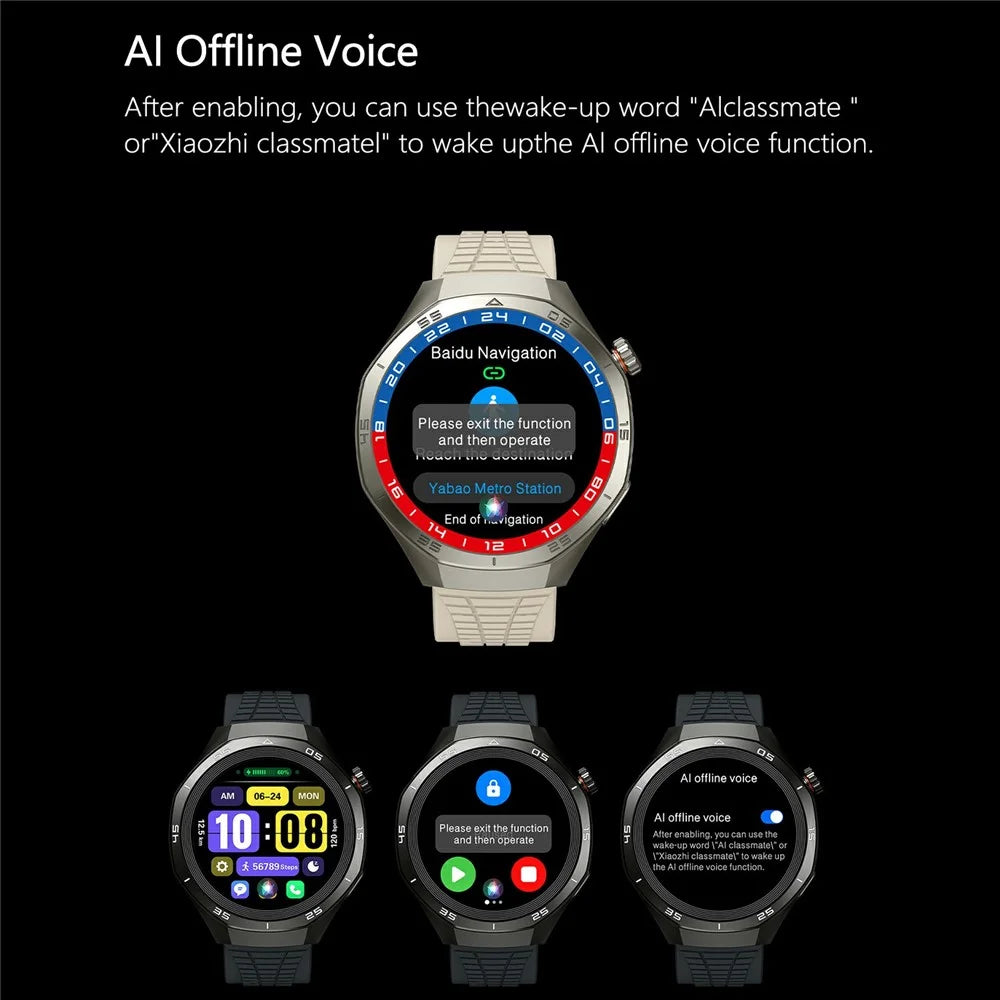 HK06 HERO 1.43 AMOLED Display Smart Watch Bluetooth-Compatible Health Watch with Heart Rate / Sleep Monitoring - Silver - 4