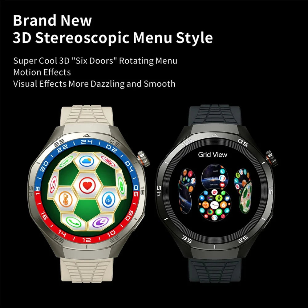 HK06 HERO 1.43 AMOLED Display Smart Watch Bluetooth-Compatible Health Watch with Heart Rate / Sleep Monitoring - Silver - 5