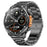 MK100 1.7 Inch Large Screen Smart Watch for Men GPS Multi Satellite Positioning Heart Rate Blood Oxygen Monitor - Black / Steel Strap - 1