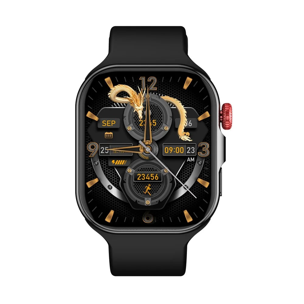 CY39 Multiple Sports Modes Fitness Tracker Health Monitoring 2.02 Inch HD Screen Smart Watch - Black / Silicone Strap - 2