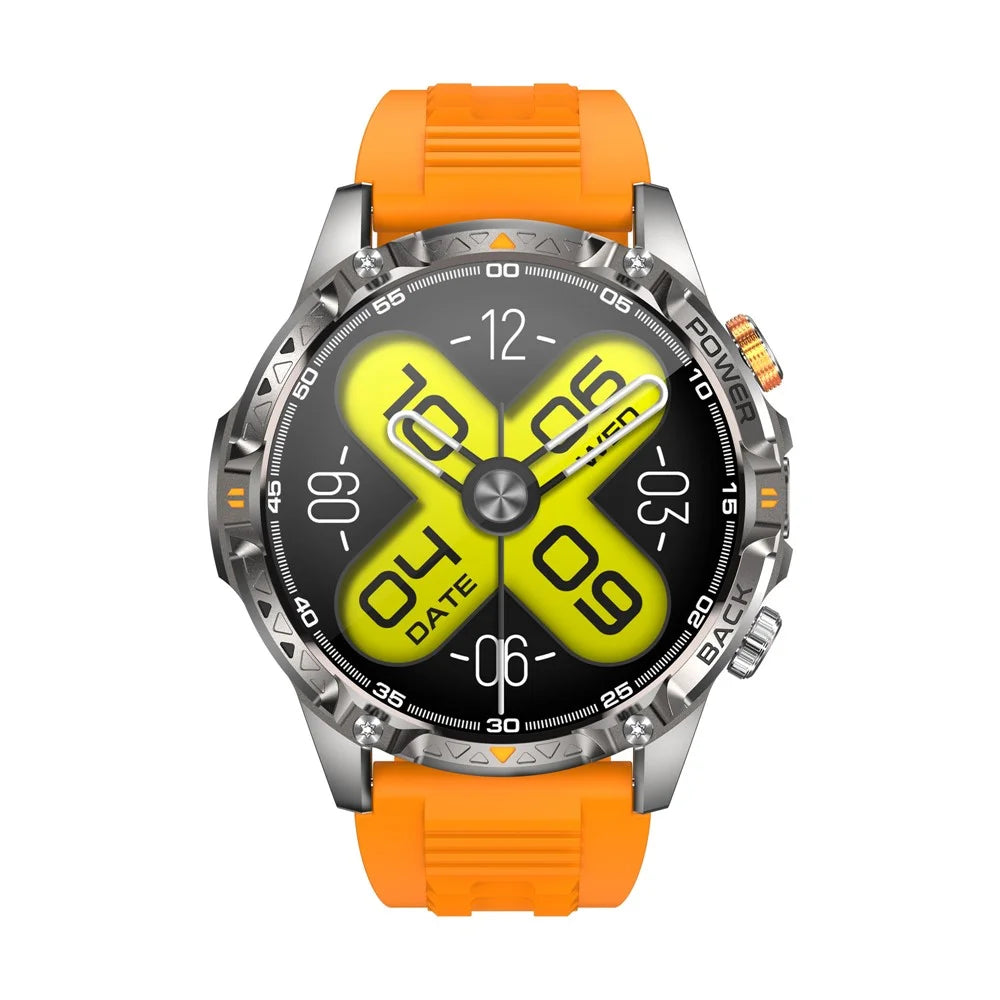 YK16 Smart Watch 100+ Sports Modes 1.7 Inch IPS Screen Health Monitoring Outdoor Wristwatch Built-in Flashlight - Orange - 3