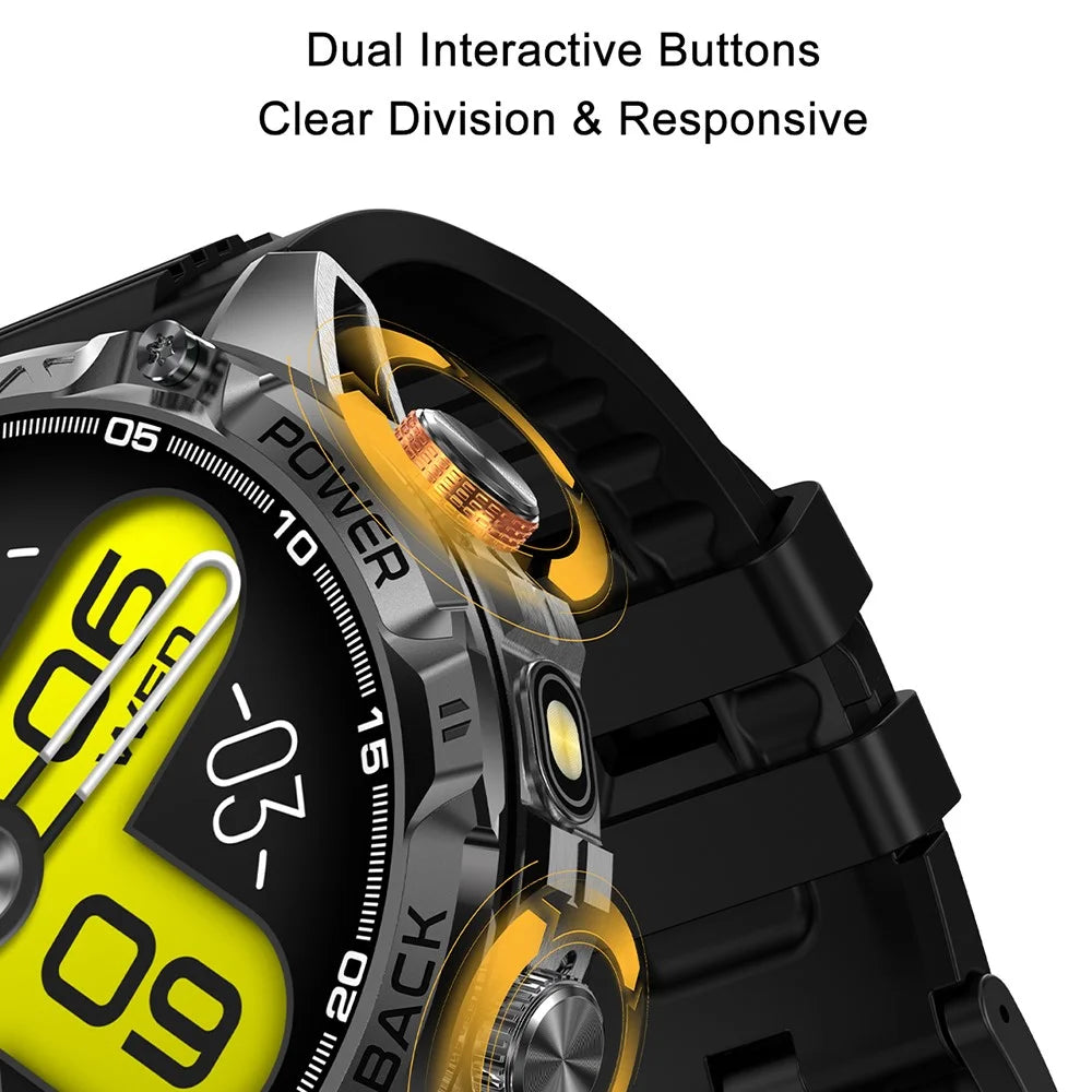 YK16 Smart Watch 100+ Sports Modes 1.7 Inch IPS Screen Health Monitoring Outdoor Wristwatch Built-in Flashlight - Orange - 6