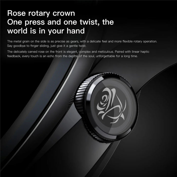 Sense6 Smart Watch Bluetooth-compatible Calling Heart Rate Blood Oxygen Monitor Sports Tracker Wristwatch - Tarnish - 5