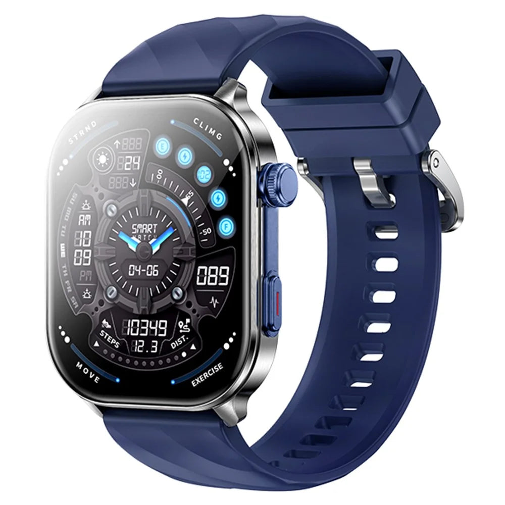 REMAX WATCH31 AI Smart Watch Multi-Function Bluetooth-compatible Calling Health Monitor Wristwatch, 4GB RAM - Blue - 1