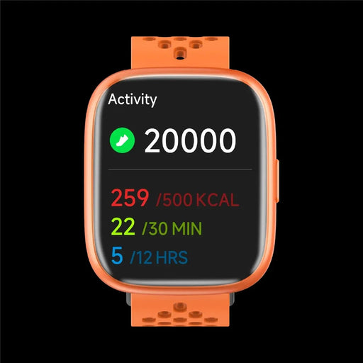 MOMAX 1-Wear Lite Smart Watch Fitness Tracker Health Monitor SpO2 Heart Rate Sleep Analysis 100+ Sport Modes IP68 Waterproof - Orange - 2