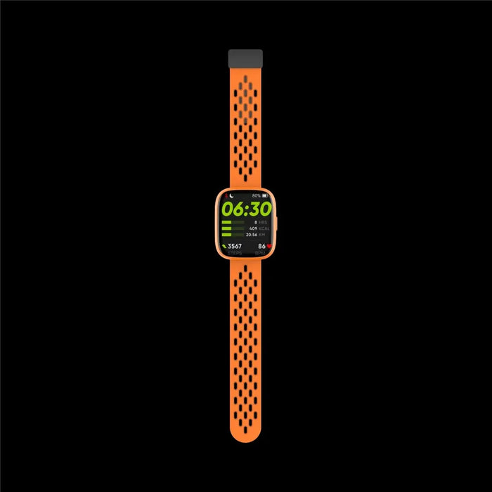 MOMAX 1-Wear Lite Smart Watch Fitness Tracker Health Monitor SpO2 Heart Rate Sleep Analysis 100+ Sport Modes IP68 Waterproof - Orange - 3