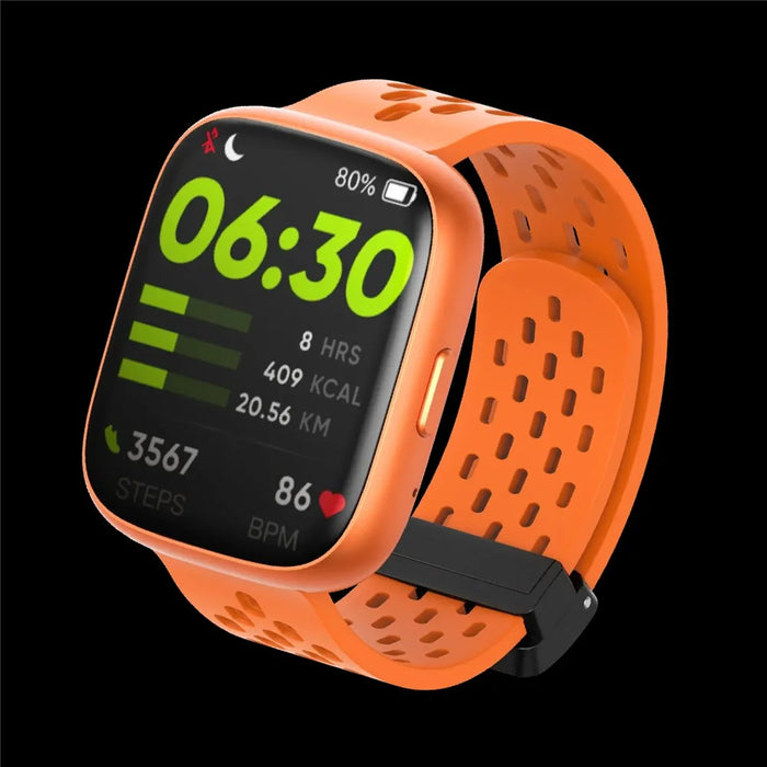 MOMAX 1-Wear Lite Smart Watch Fitness Tracker Health Monitor SpO2 Heart Rate Sleep Analysis 100+ Sport Modes IP68 Waterproof - Orange - 4