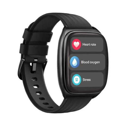 MOMAX 1-Wear Curvex Smart Watch 1.85" AMOLED Display Health Monitor Fitness Tracker with 100+ Sport Modes - Black - 1
