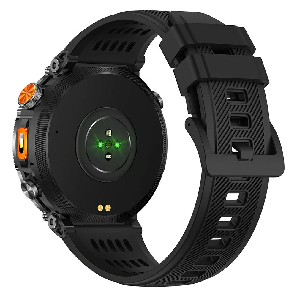 HT42 Smart Watch GPS Positioning Wireless Calling Heart Rate Monitor For Outdoor Sports - Black - 3