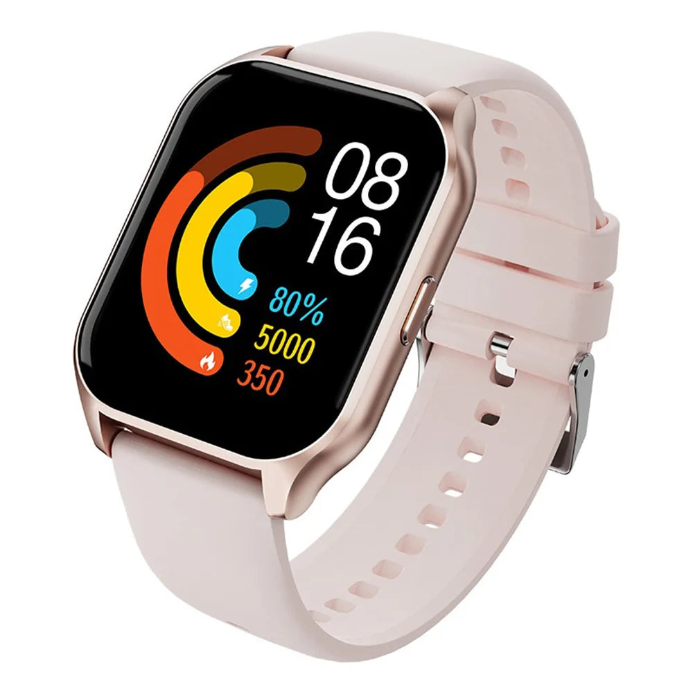 T62 1.83-inch Display Smart Watch IP68 Waterproof Sports Bracelet with Heart Rate Blood Pressure Blood Oxygen Monitoring - Pink - Pink - 1