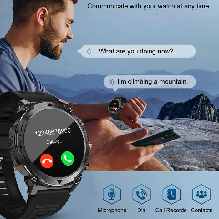 T53 1.43 inch AMOLED Smart Watch BT Call IP68 Waterproof Sports Band with Heart Rate Blood Pressure Monitoring - Light Gray - 3