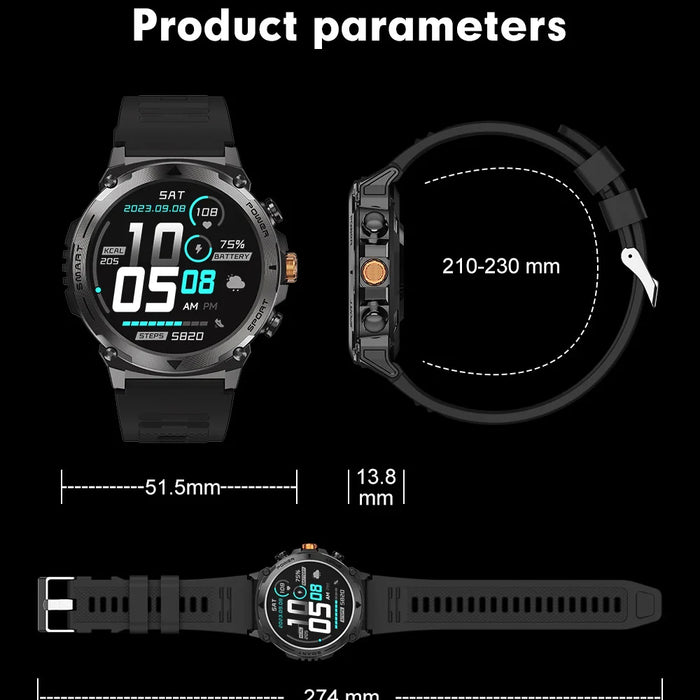 T53 1.43 inch AMOLED Smart Watch BT Call IP68 Waterproof Sports Band with Heart Rate Blood Pressure Monitoring - Light Gray - 7