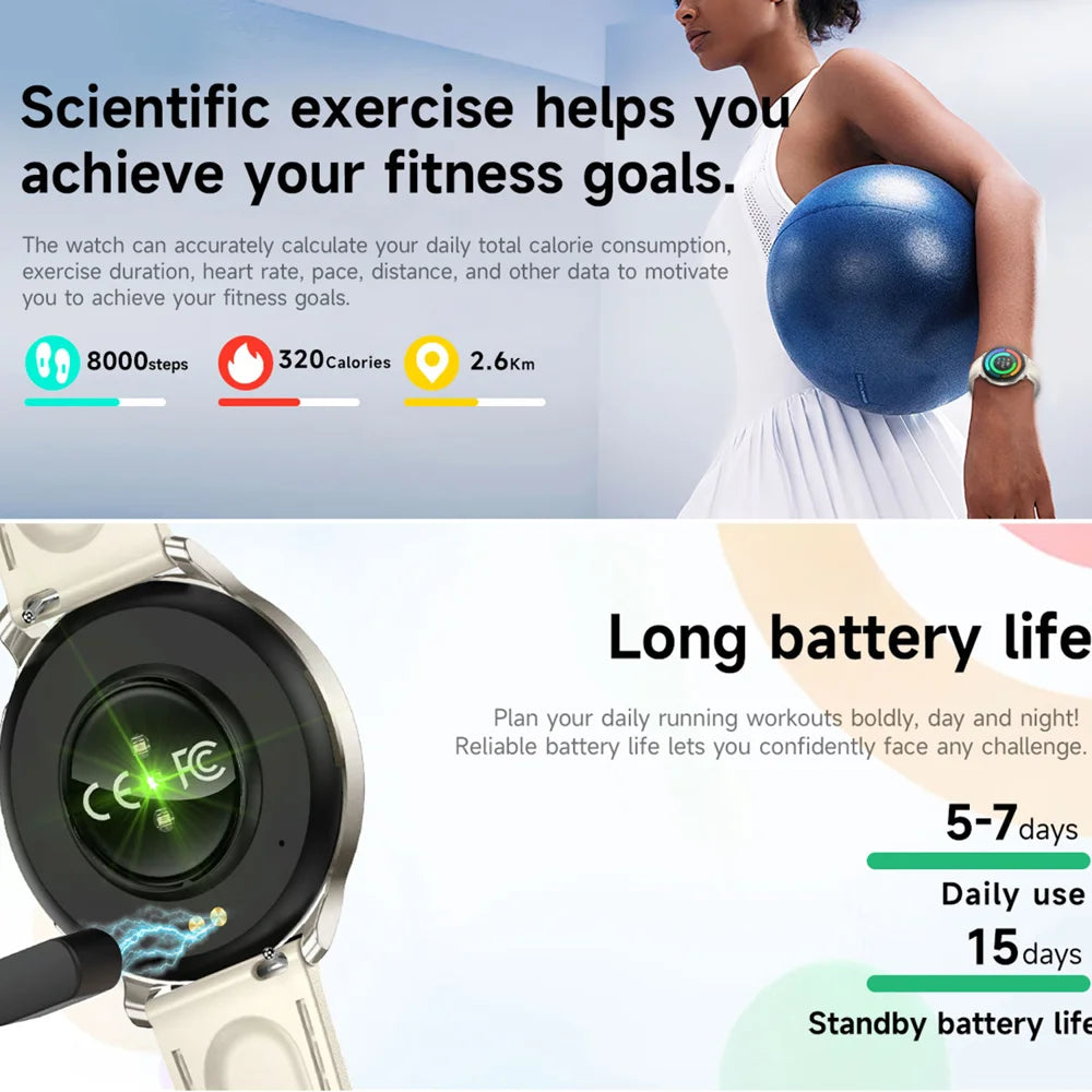 HT39 1.32 inch AMOLED Smart Watch BT Call Electric Band with Heart Rate Blood Pressure Monitoring - Black (Silicone Strap) - 5