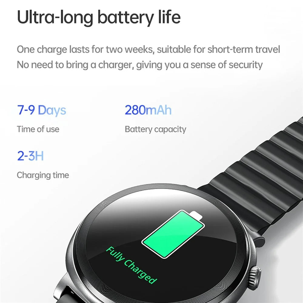 AWEI H18 Heart Rate Monitor Bluetooth-compatible Calling Smart Watch 1.43 Inch AMOLED Screen Sports Wristwatch - Black - 3