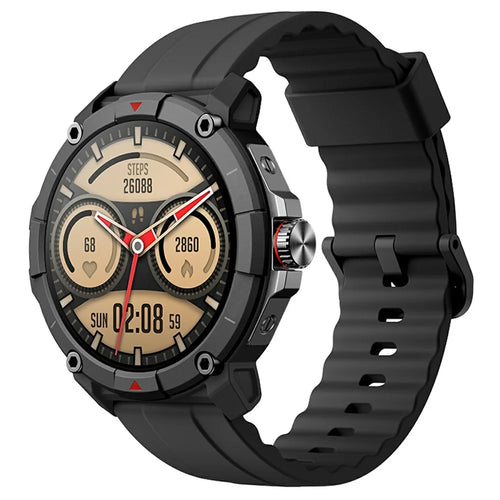 AWEI H39 GPS Positioning Smart Watch Blood Pressure Blood Oxygen Monitor Bluetooth-compatible Calling Sports Wristwatch - Black - 1