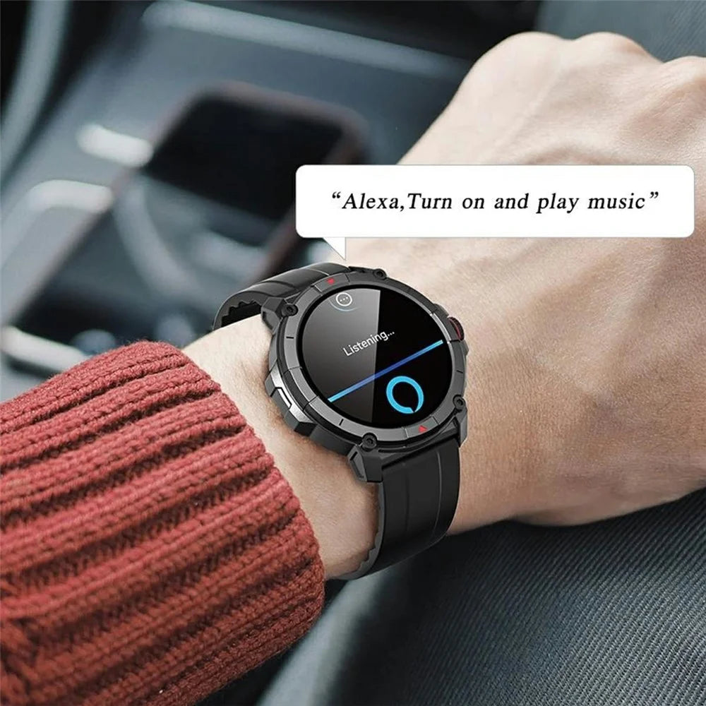 AWEI H39 GPS Positioning Smart Watch Blood Pressure Blood Oxygen Monitor Bluetooth-compatible Calling Sports Wristwatch - Black - 7