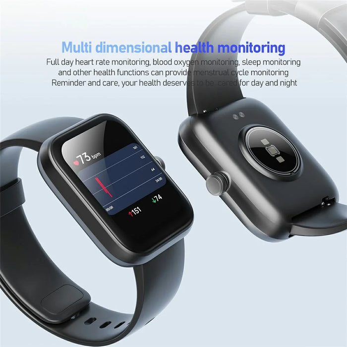 AWEI H45 Smart Watch Bluetooth-compatible Call IP68 Waterproof Heart Rate Blood Oxygen Monitor Sports Watch - Dark Blue - 4