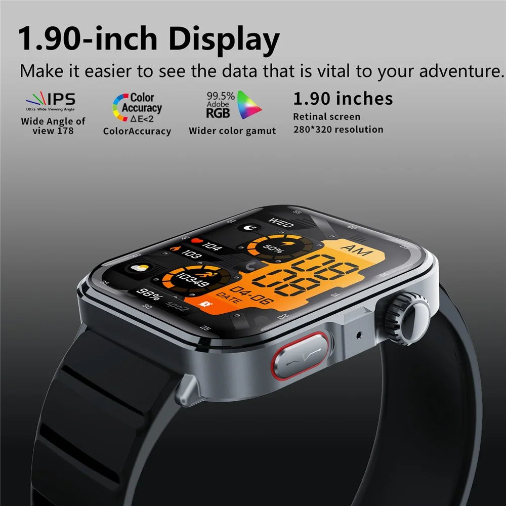 F330 Smart Watch Bluetooth-Compatible Calling Heart Rate Blood Oxygen ECG Monitoring Sports Watch - Black / Silicone Strap - 4