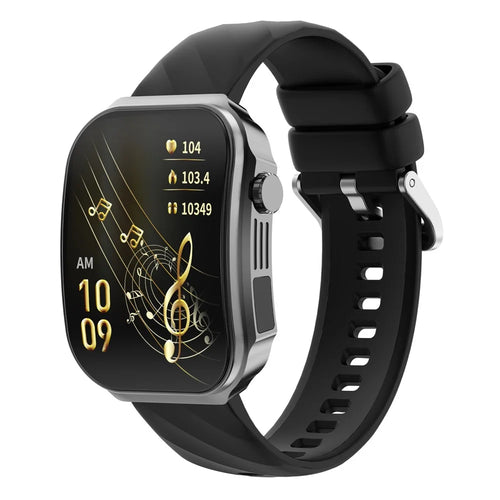 U15 2.2 Inch Square Screen Smart Watch Health Monitor Bluetooth-compatible Call Fitness Tracker Built-in Flashlight - Black - 1